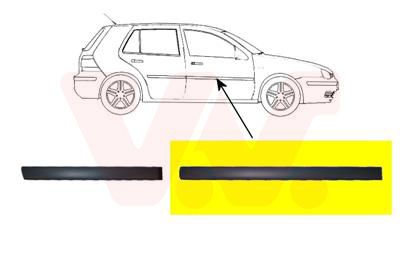 VAN WEZEL Облицовка / защитная накладка, дверь 5888404